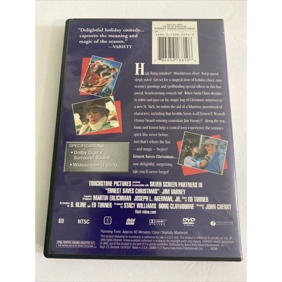 Ernest Saves Christmas - DVD - VERY GOOD - Picture 2 of 7